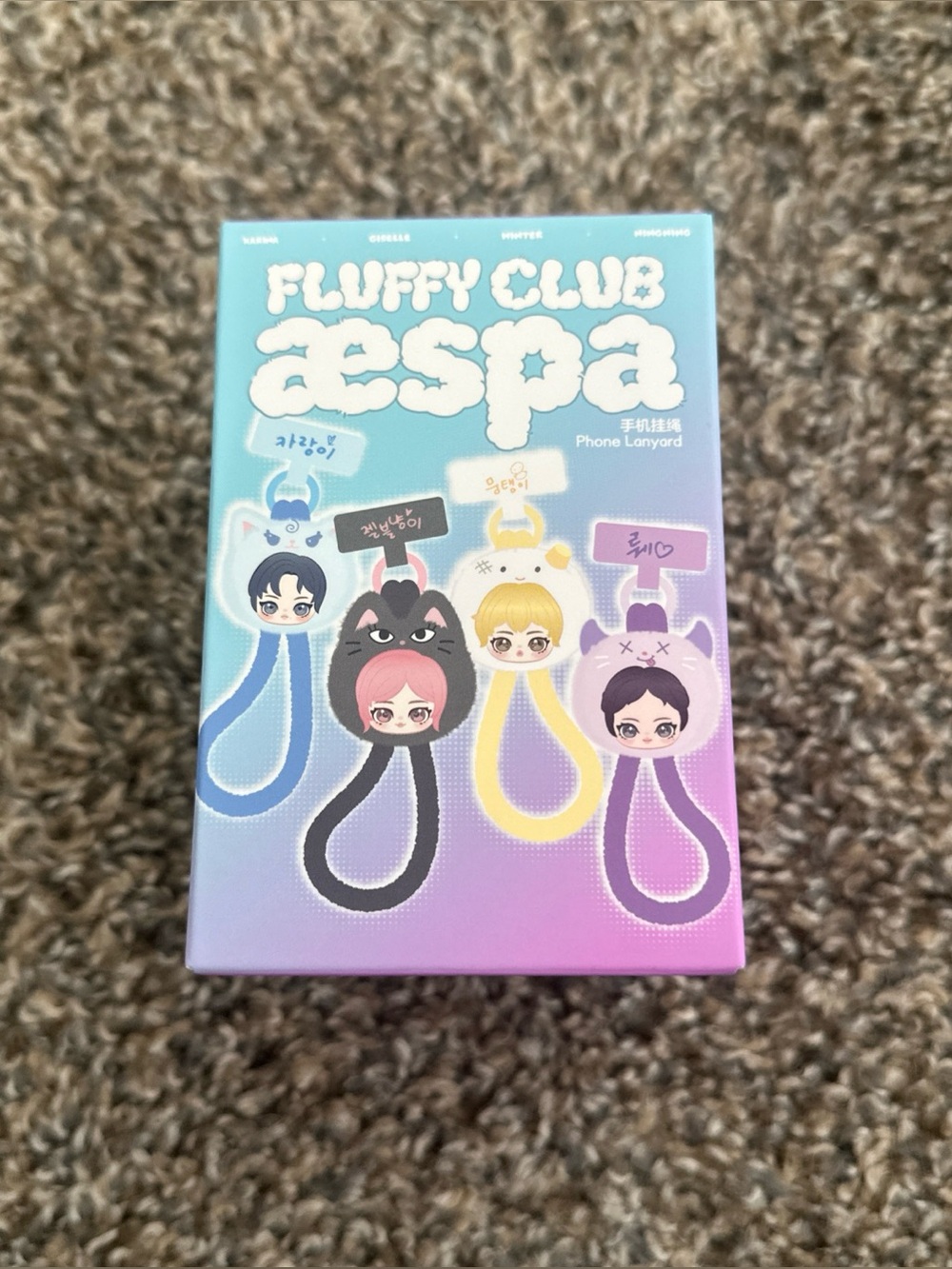 POP MART aespa Fluffy Club Series Phone Lanyard Blind Box (Karina)